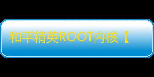和平精英ROOT内核【顶尖】外挂